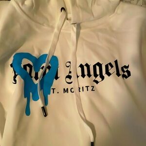 Palm angles white hoodie
